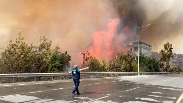 Hatay yangınından yürek yakan fotoğraflar
