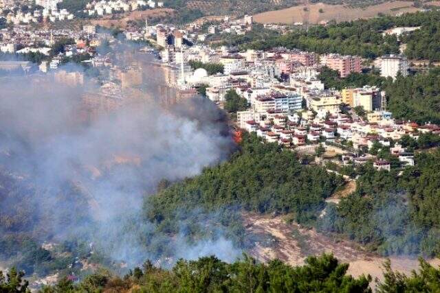 Hatay yangınından yürek yakan fotoğraflar