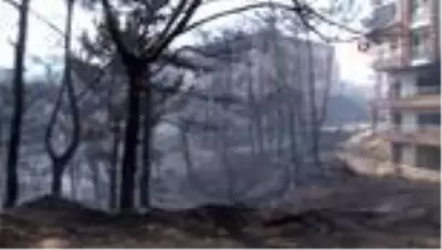 Polis memuru, yangını söndürmek için canla başla müdahale etti Polis memuru, yangını söndürmek için canla başla müdahale etti