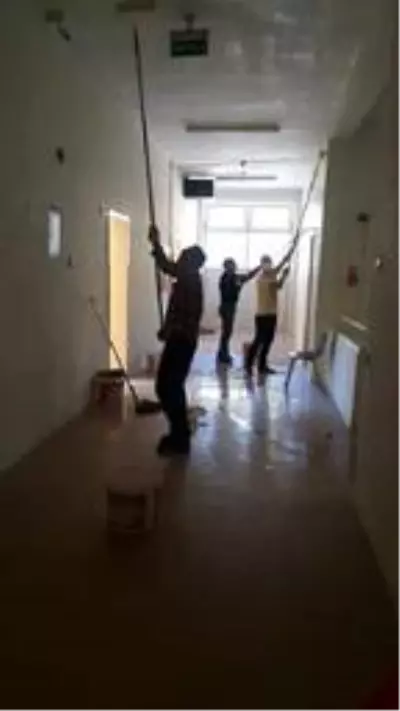 Şavşat'ta okullarda hazırlık Şavşat'ta okullarda hazırlık