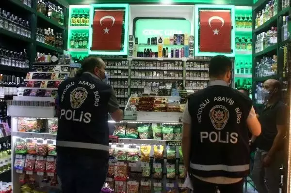 BEYOĞLU'NDA SAHTE İÇKİ DENETİMİ