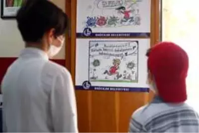 Çocuklar virüs tedbirlerini karikatürle öğreniyor