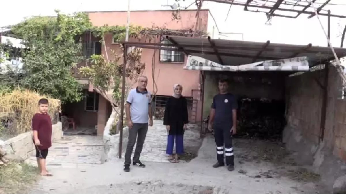 Hatay�daki yangında bayılan itfaiye eri, evini yanmaktan kurtardığı