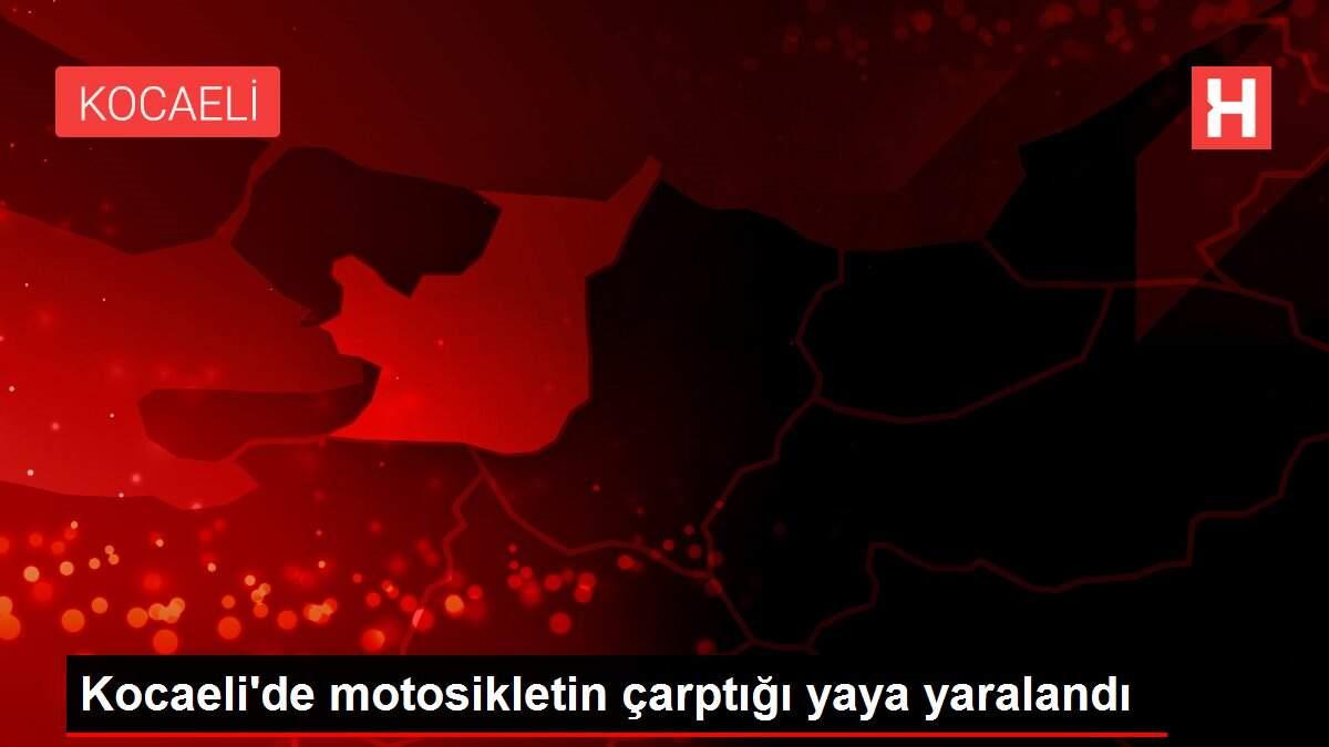 Kocaeli'de motosikletin çarptığı yaya yaralandı