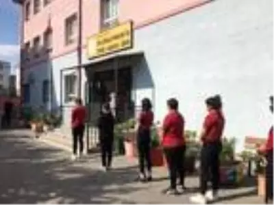 Ateş ölçümü ve dezenfektanın bir arada olduğu ünite üretildi Ateş ölçümü ve dezenfektanın bir arada olduğu ünite üretildi