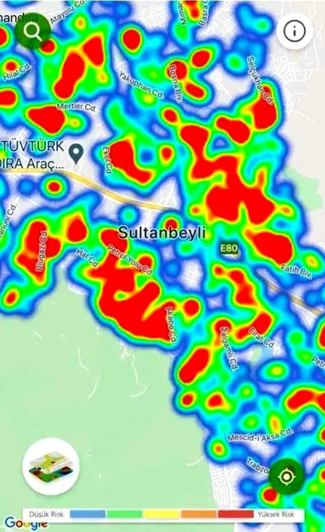 En tehlikeli ilçeler hangisi? İşte İstanbul'un koronavirüs yoğunluk haritası