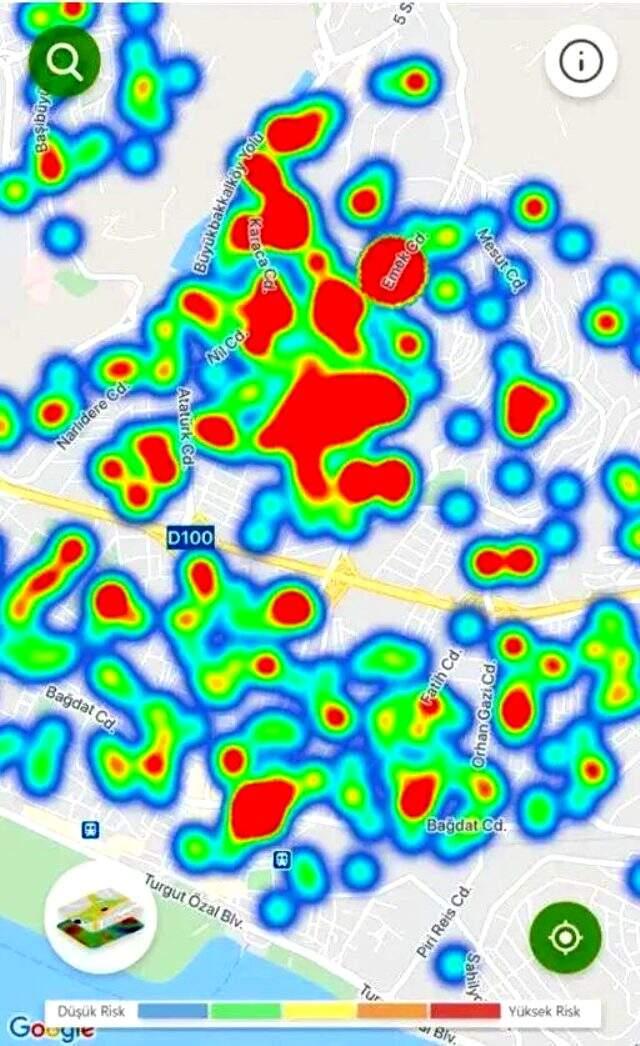 En tehlikeli ilçeler hangisi? İşte İstanbul'un koronavirüs yoğunluk haritası