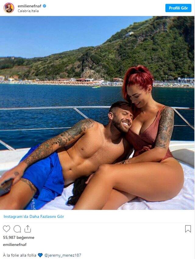 Jeremy Menez, sevgilisi Emilie ile yeniden aşk yaşıyor