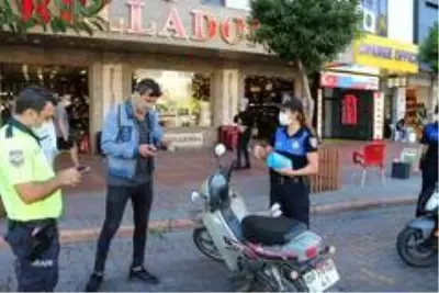 Alanya'da motosiklet sürücülerine yönelik denetim Alanya'da motosiklet sürücülerine yönelik denetim