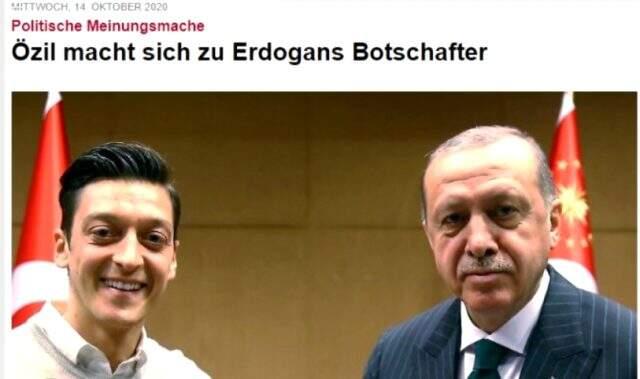 Alman basınından Azerbaycan'a destek veren Mesut Özil'e: Erdoğan'ın elçiliğini yapıyor Alman basınından Azerbaycan'a destek veren Mesut Özil'e: Erdoğan'ın elçiliğini yapıyor