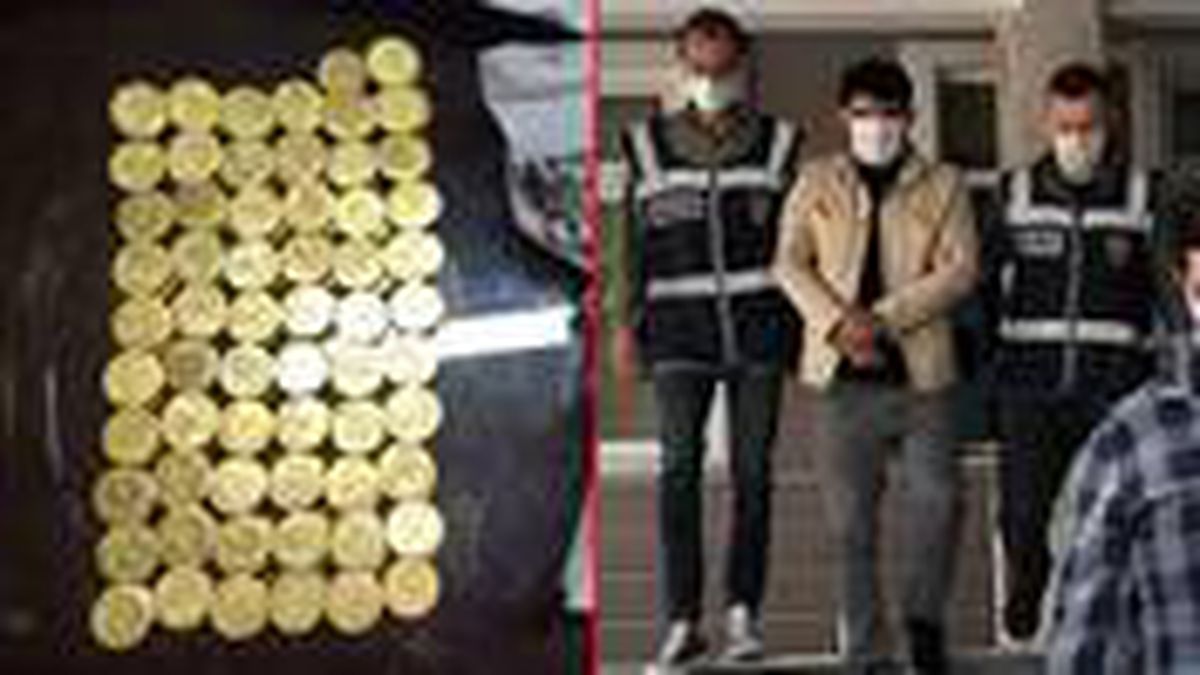 Sahte gömü altınlarla dolandırıcılık yapan şüpheli, suçüstü yakalandı
