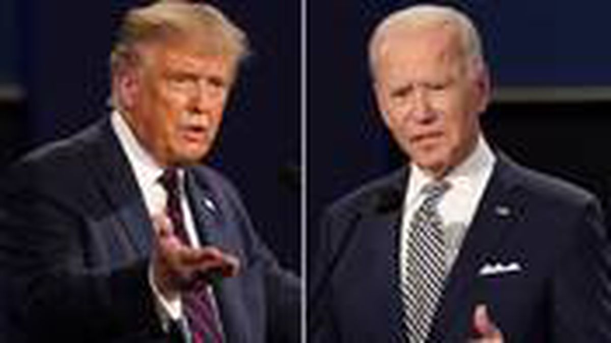 Donald Trump, başkanlık yarışındaki rakibi Joe Biden'ın taklidini yapıp dalga geçti