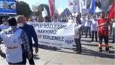 TÜM BEL-SEN üyelerinden toplu sözleşme protestosu TÜM BEL-SEN üyelerinden toplu sözleşme protestosu