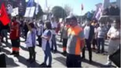 TÜM BEL-SEN üyelerinden toplu sözleşme protestosu TÜM BEL-SEN üyelerinden toplu sözleşme protestosu