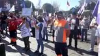TÜM BEL-SEN üyelerinden toplu sözleşme protestosu TÜM BEL-SEN üyelerinden toplu sözleşme protestosu