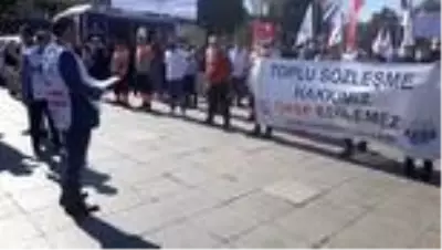 TÜM BEL-SEN üyelerinden toplu sözleşme protestosu TÜM BEL-SEN üyelerinden toplu sözleşme protestosu