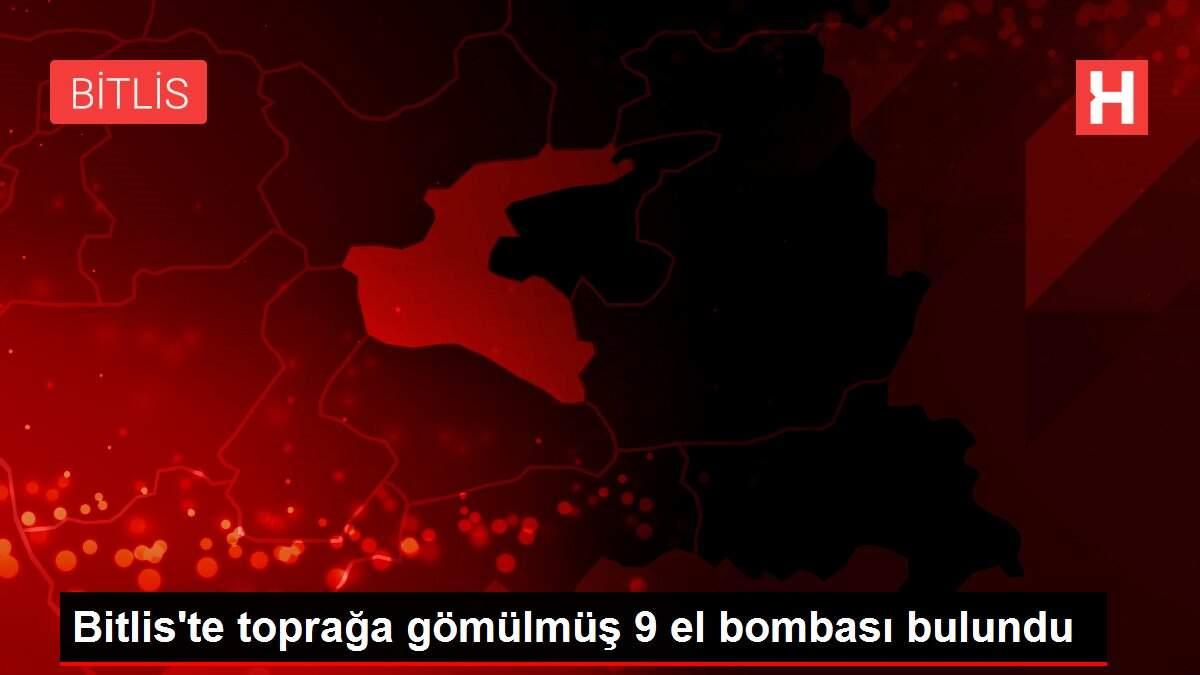 Bitlis'te toprağa gömülmüş 9 el bombası bulundu Bitlis'te toprağa gömülmüş 9 el bombası bulundu