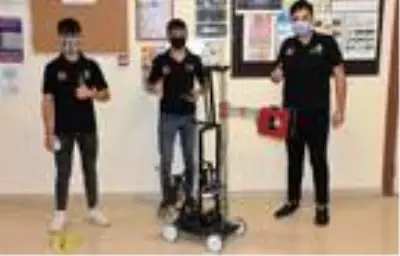 Son dakika haber: Hastalarla teması azaltmak için, ilaç dağıtan robot geliştirdiler Son dakika haber: Hastalarla teması azaltmak için, ilaç dağıtan robot geliştirdiler