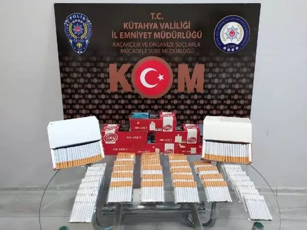 Kütahya'da kaçak sigara ve sahte içki operasyonu