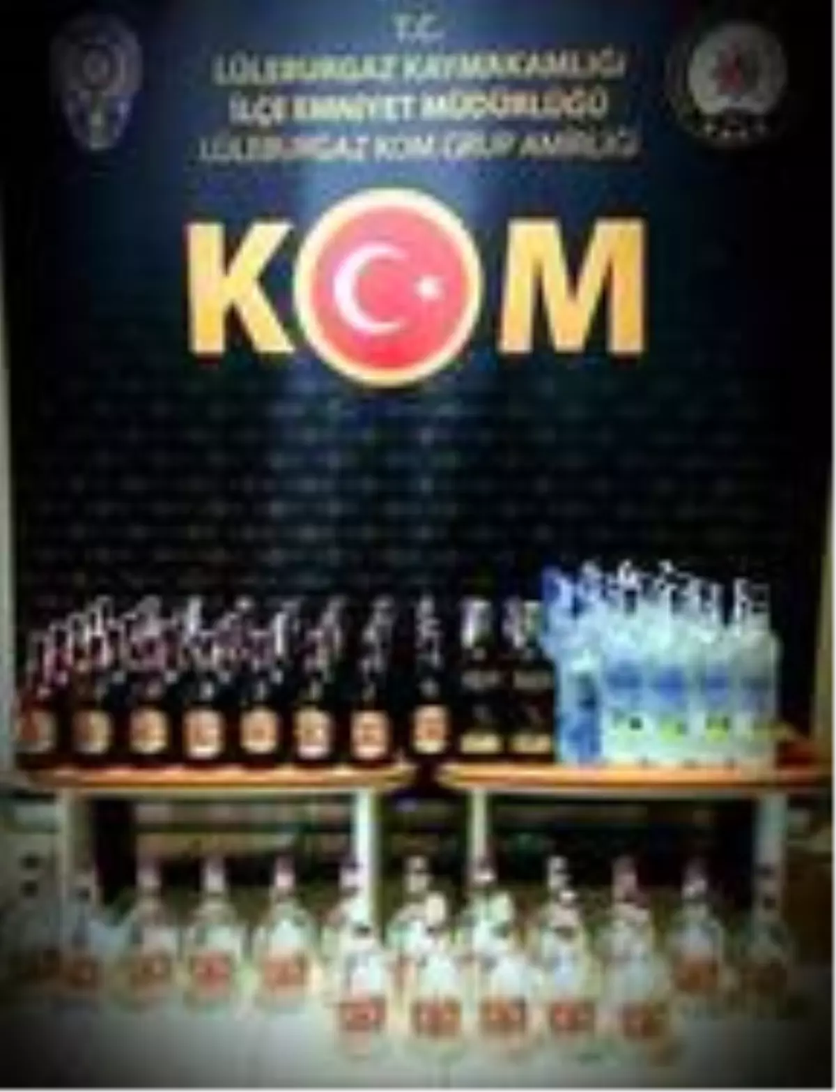 Lüleburgaz'da 75 litre sahte içki ele geçirildi, 3 kişi gözaltına alındı