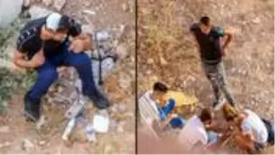 Şehrin merkezindeki boş arazide, çocuklara aldırmadan uyuşturucu kullanan bağımlılar görenlere 'pes' dedirtiyor Şehrin merkezindeki boş arazide, çocuklara aldırmadan uyuşturucu kullanan bağımlılar görenlere 'pes' dedirtiyor