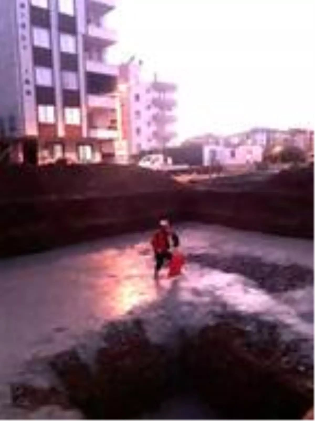 Betona saplanan horozu, itfaiye kurtardı