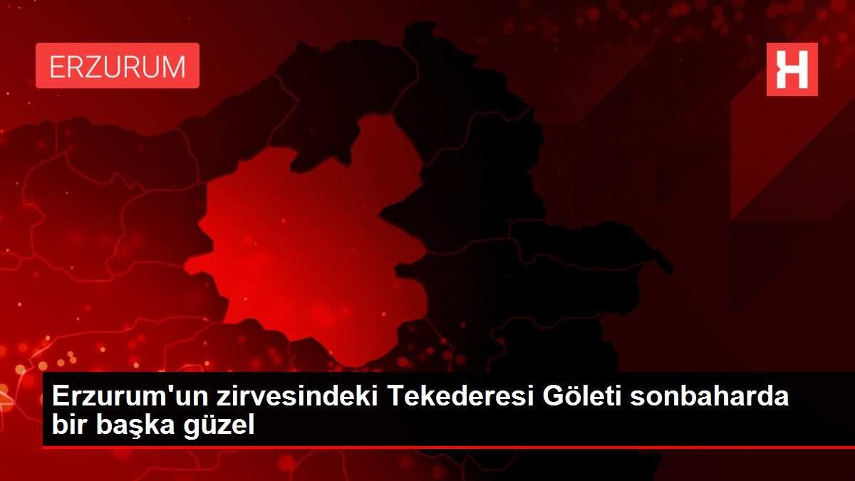 Erzurum'un zirvesindeki Tekederesi Göleti sonbaharda bir başka güzel