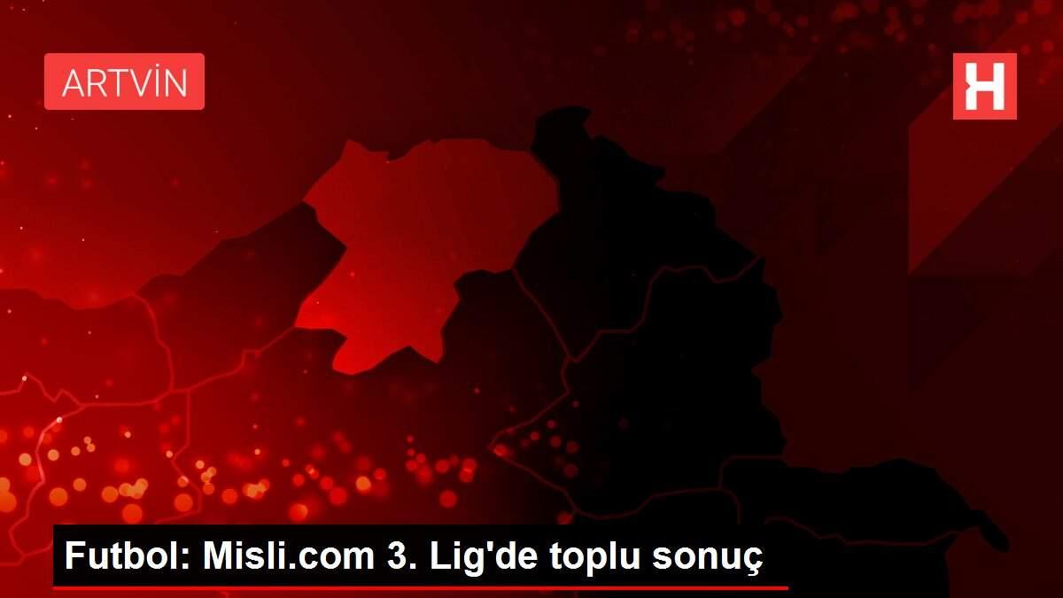Futbol: Misli.com 3. Lig'de toplu sonuç