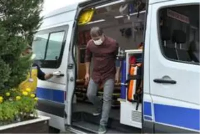 Karantinadaki vatandaş önlemler eşliğinde sınava girdi