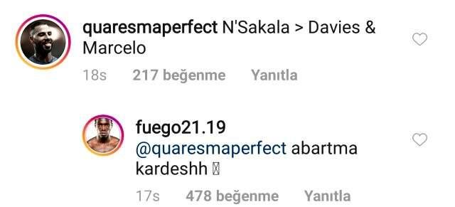 N'Sakala'nın taraftarın yorumuna verdiği yanıt yüzlerce beğeni aldı N'Sakala'nın taraftarın yorumuna verdiği yanıt yüzlerce beğeni aldı