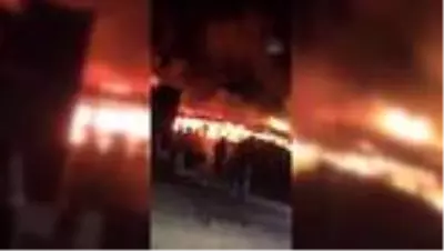 Başkentte sanayi sitesinde yangın (2) Başkentte sanayi sitesinde yangın (2)