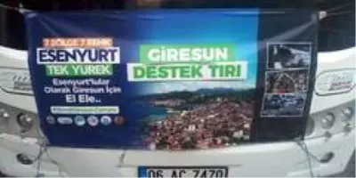 Son dakika haberi: Esenyurt'tan Giresun'a yardım eli