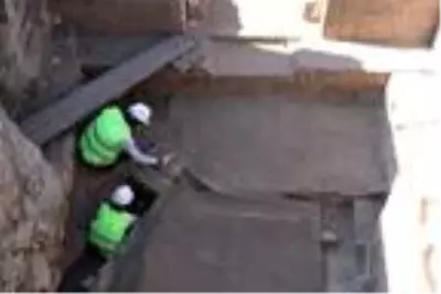 Amida Höyük'teki kazılarda 1800 yıllık kalorifer sistemi bulundu Amida Höyük'teki kazılarda 1800 yıllık kalorifer sistemi bulundu