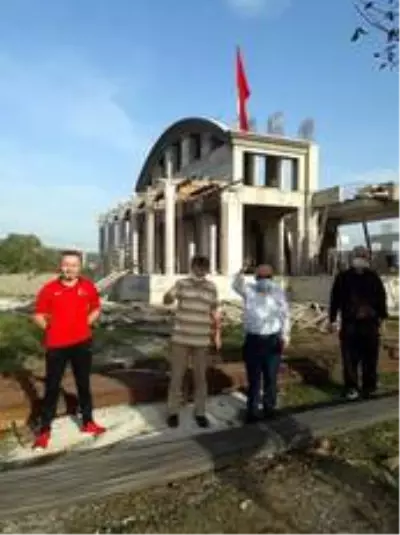 Dokap camii inşaatında sona gelindi Dokap camii inşaatında sona gelindi