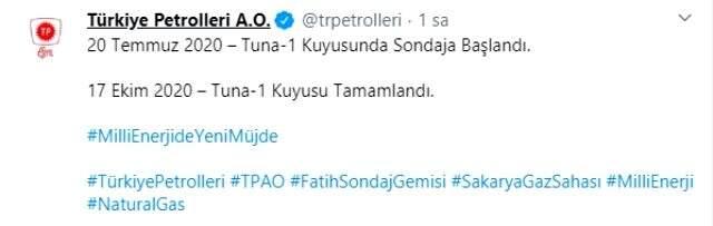 Erdoğan'ın duyurduğu yeni doğal gaz müjdesinde çalışmalar başladı! İşte Tuna-1 kuyusundan ilk görüntüler Erdoğan'ın duyurduğu yeni doğal gaz müjdesinde çalışmalar başladı! İşte Tuna-1 kuyusundan ilk görüntüler