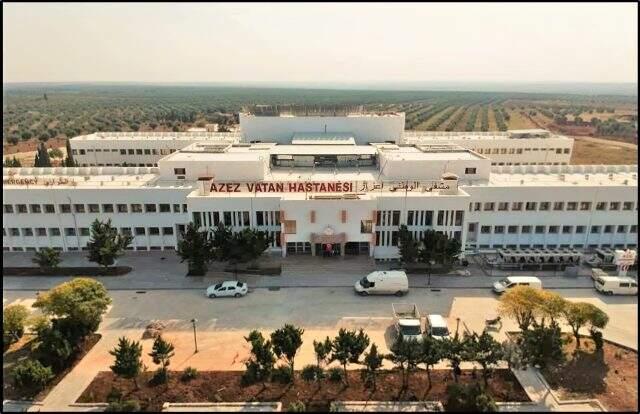 Milli Savunma Bakanlığı, Suriye'ye inşa edilen hastanenin son halini paylaştı Milli Savunma Bakanlığı, Suriye'ye inşa edilen hastanenin son halini paylaştı