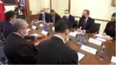 TBMM Başkanı Şentop, Azerbaycan Dışişleri Bakanı Bayramov'la görüştü (2)