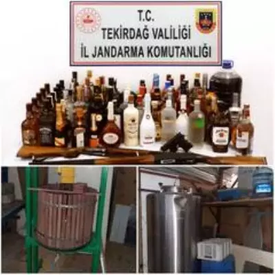 Tekirdağ'da tonlarca kaçak içki ele geçirildi Tekirdağ'da tonlarca kaçak içki ele geçirildi