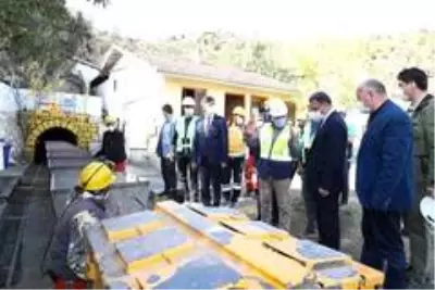 Vali Balcı, Cumhuriyet tarihinin ilk antimuan madenini gezdi Vali Balcı, Cumhuriyet tarihinin ilk antimuan madenini gezdi