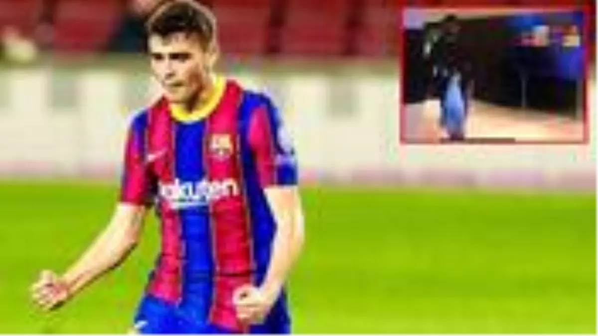 Barcelonalı Pedri, Ferencvaros maçına taksiyle geldi, elindeki market poşeti dikkat çekti