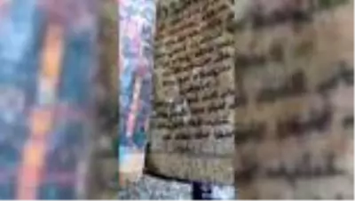 Ceylan derisi üzerine İbranice yazılmış tarihi İncil ele geçirildi Ceylan derisi üzerine İbranice yazılmış tarihi İncil ele geçirildi