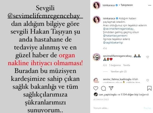 Çoklu organ yetmezliğiyle savaşan Hakan Taşıyan'dan müjdeli haber geldi Çoklu organ yetmezliğiyle savaşan Hakan Taşıyan'dan müjdeli haber geldi