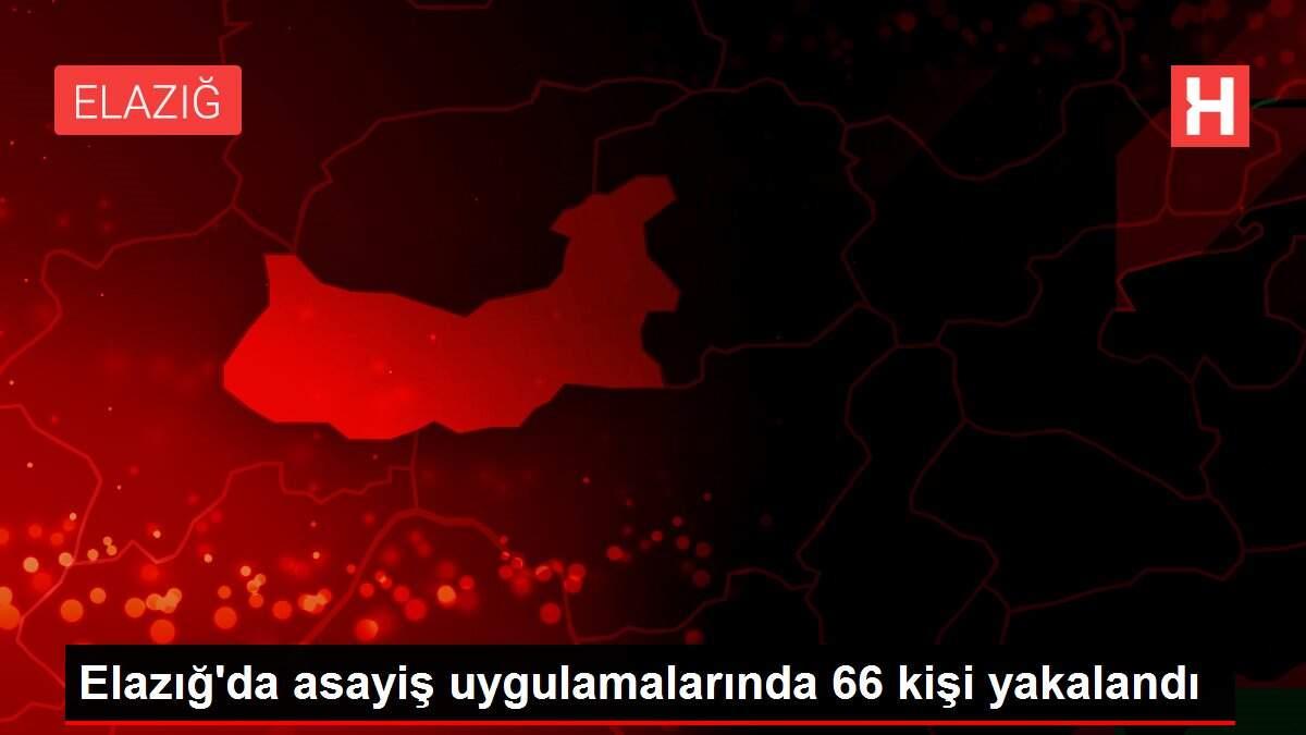 Elazığ'da asayiş uygulamalarında 66 kişi yakalandı Elazığ'da asayiş uygulamalarında 66 kişi yakalandı