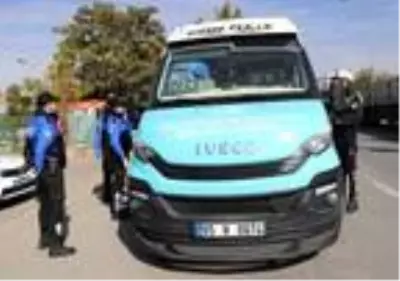 Van'da toplu taşıma araçlarına dronlu denetim Van'da toplu taşıma araçlarına dronlu denetim