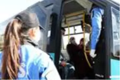 Van'da toplu taşıma araçlarına dronlu denetim Van'da toplu taşıma araçlarına dronlu denetim