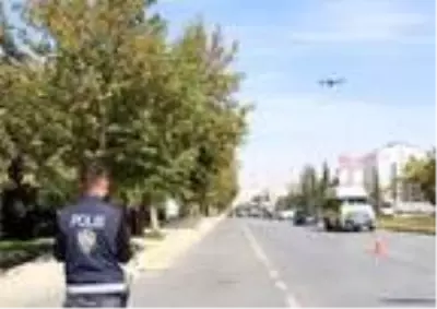 Van'da toplu taşıma araçlarına dronlu denetim Van'da toplu taşıma araçlarına dronlu denetim