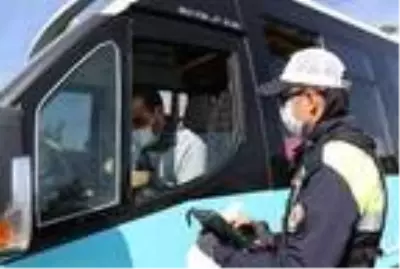 Van'da toplu taşıma araçlarına dronlu denetim Van'da toplu taşıma araçlarına dronlu denetim