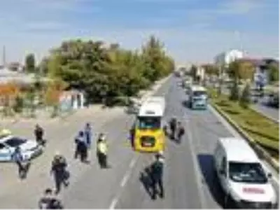Van'da toplu taşıma araçlarına dronlu denetim Van'da toplu taşıma araçlarına dronlu denetim
