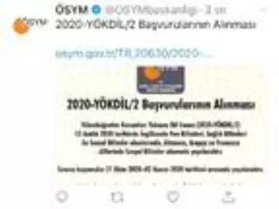 YÖKDİL/2 başvuru kılavuzu yayımlandı YÖKDİL/2 başvuru kılavuzu yayımlandı