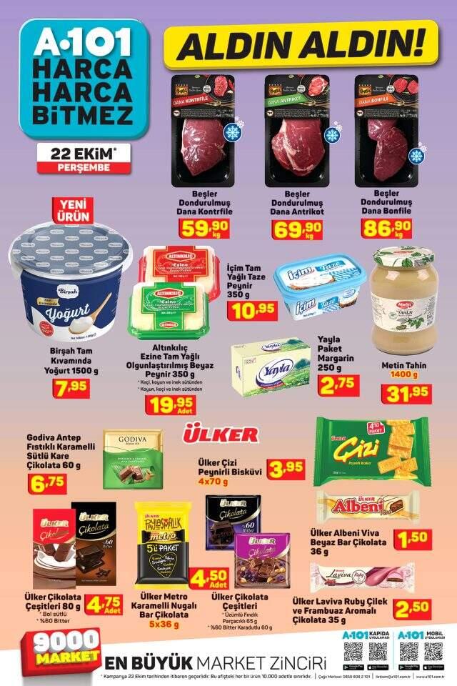 A101 aktüel 22 Ekim ürünleri neler? A101'de bu hafta neler var? A 101 aktüel kataloğu, A101 aldın aldın!